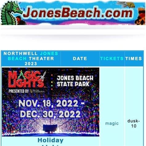 jones beach light show discount code